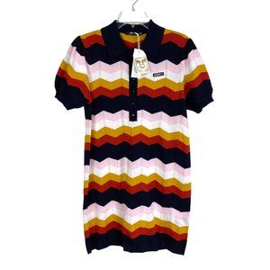 Obey Multicolor Chevron Mini Dress